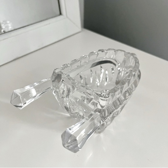 Vintage Mikasa Garden Gifts Crystal Glass Decorative Wheelbarrow Dish - Picture 7 of 10